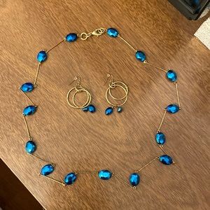 Statement necklace & earrings